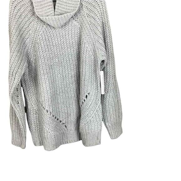 Cloth By Design Women’s Gray Knit Turtleneck Sweater Size M NWT - Picture 9 of 16